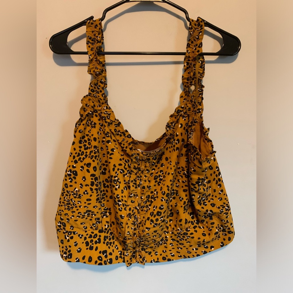 ASTR the Label Animal print crop top